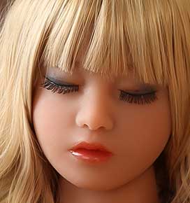 June (eyes always closed)