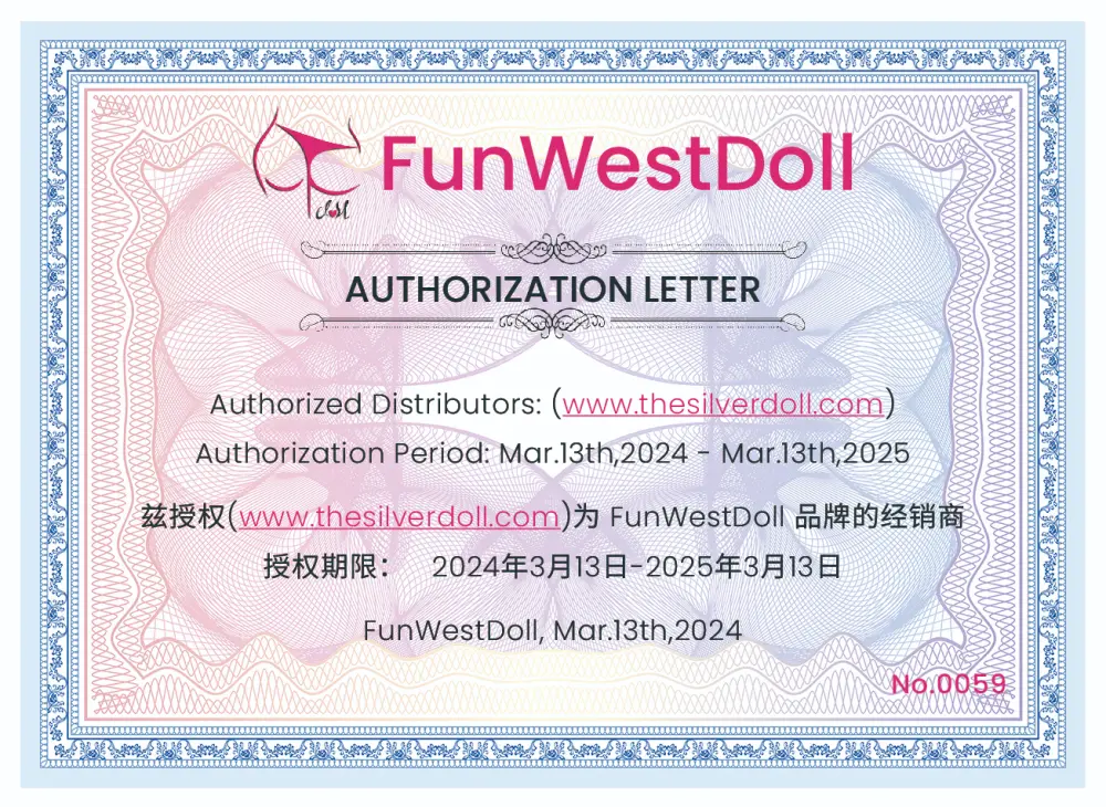 Certificat d'autorisation de FunWest Doll