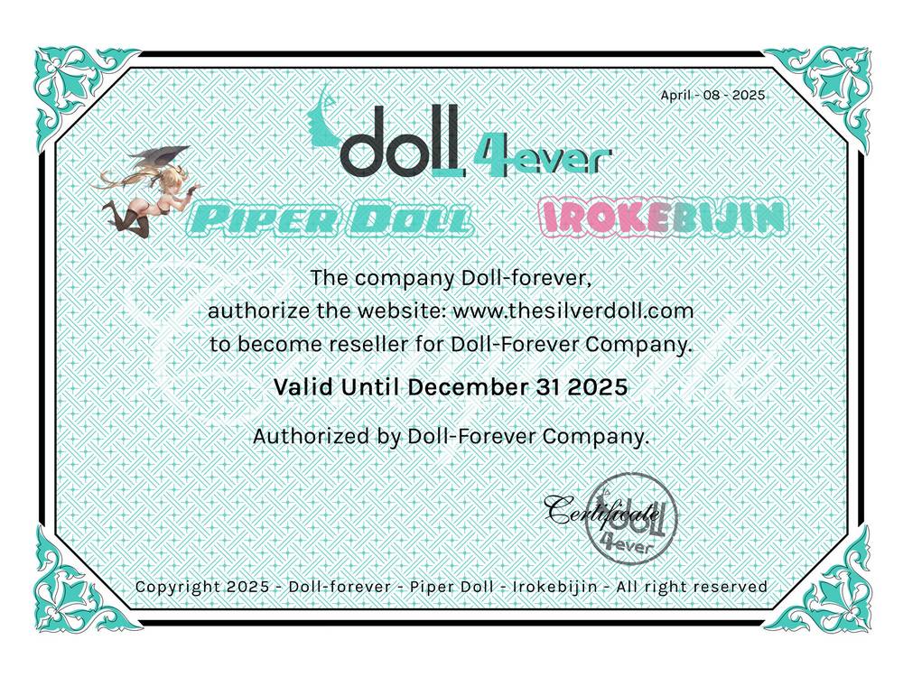 Certificado de autorización de Doll Forever