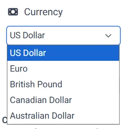 Currency switcher