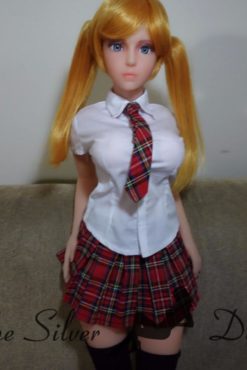 Chloe in school uniform