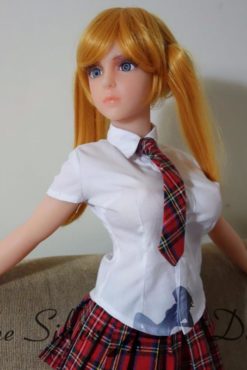 Chloe in school uniform
