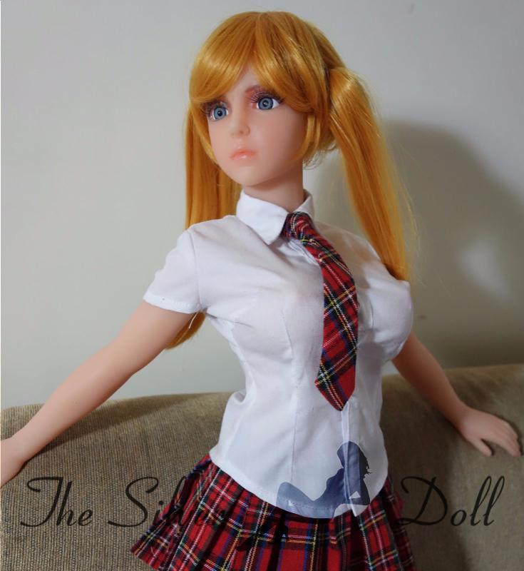 Chloe in school uniform