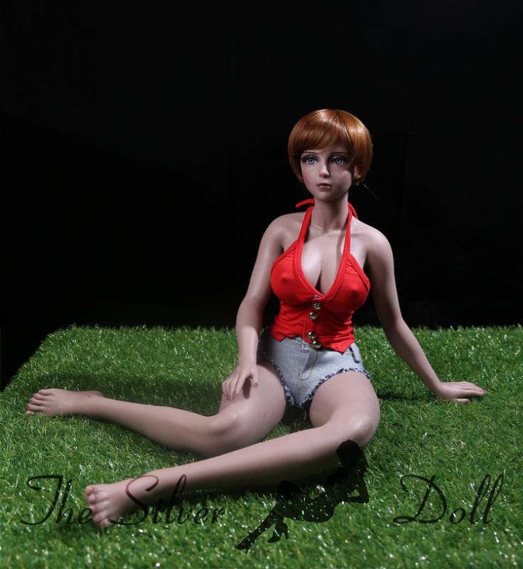 Chloe tanned in red top