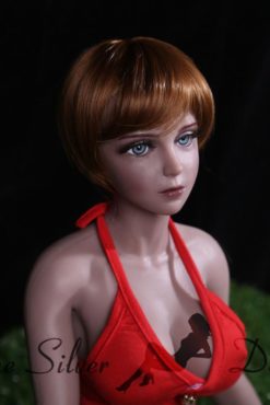 Chloe tanned in red top