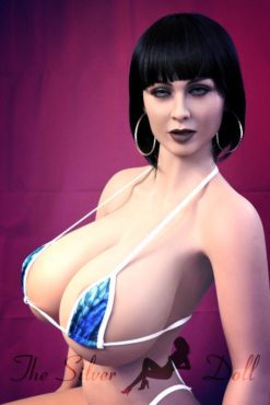 Clemence in bikini blu