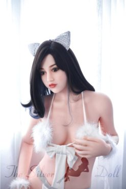 Amy bruna con orecchie da gatto