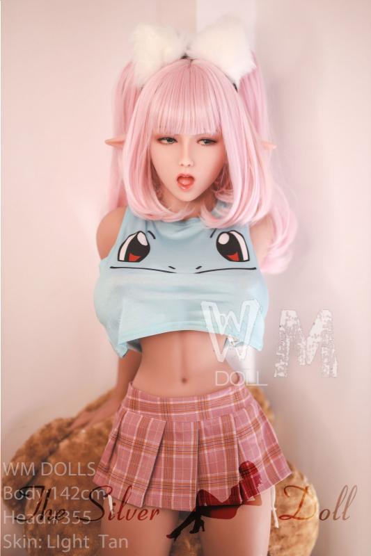 Lobelia with pink hair