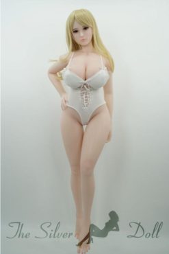 Mai bionda in body bianco