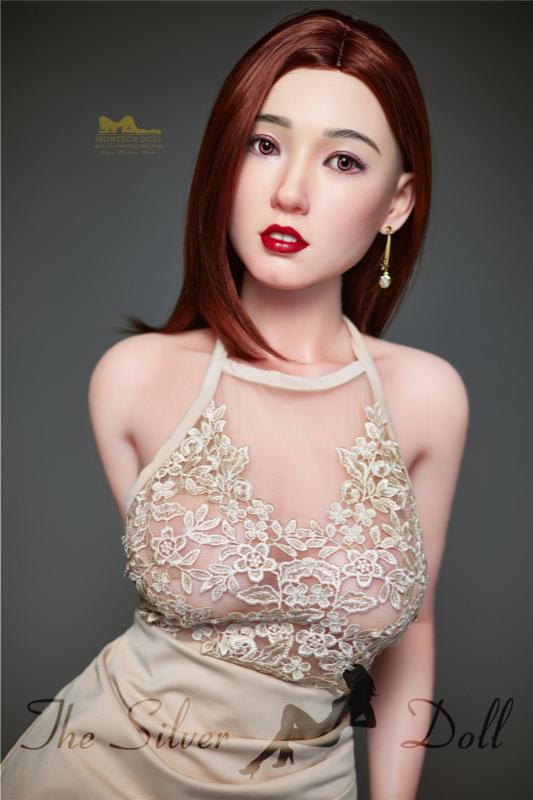 Betty with a cream colored dress