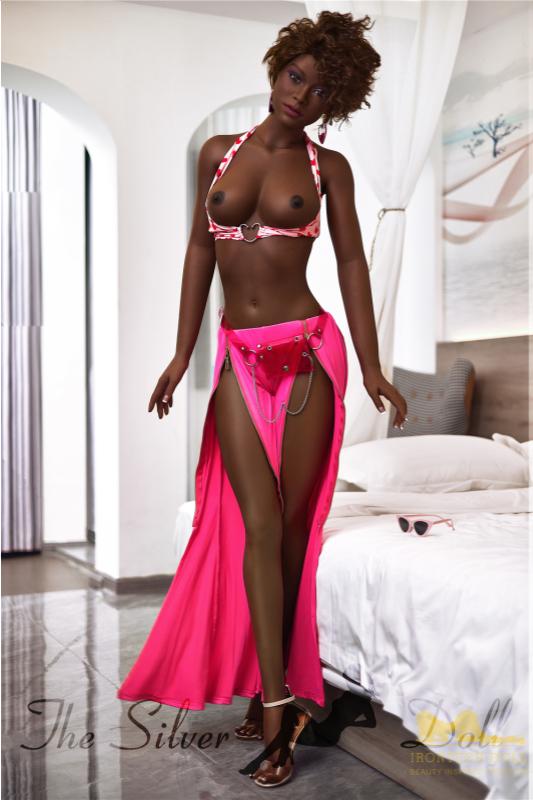 Rachel in pink zipper pants