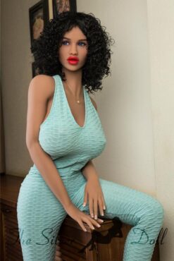 Christina con i capelli ricci