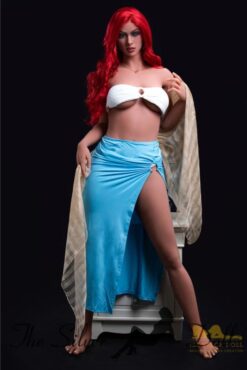 Viola con pelo rojo largo