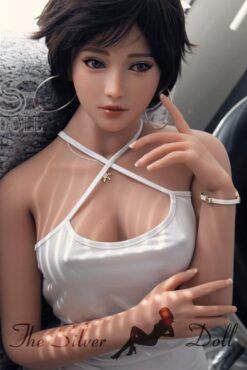 Nanase with a white dress