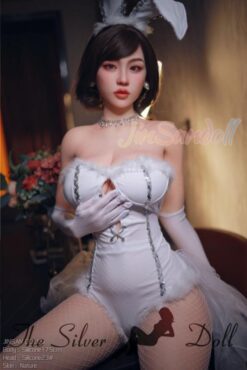 Ying coniglietta sexy in corsetto bianco