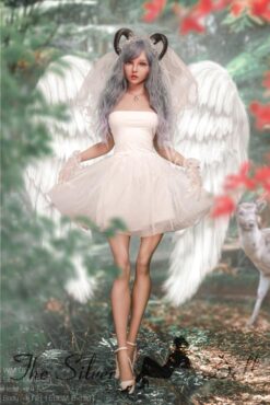 Bashira in abito bianco