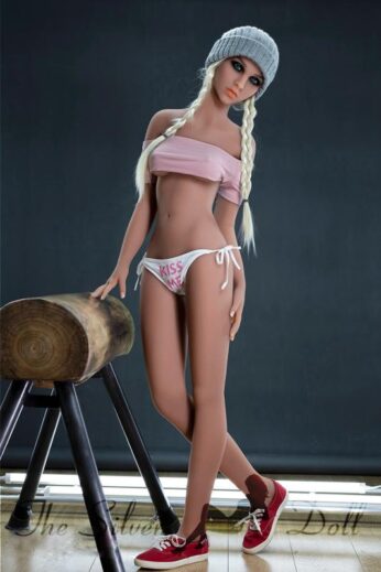 Noelle with a wool cap