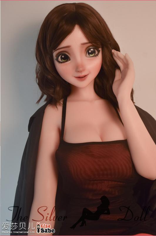 Jenny Miller in abito marrone