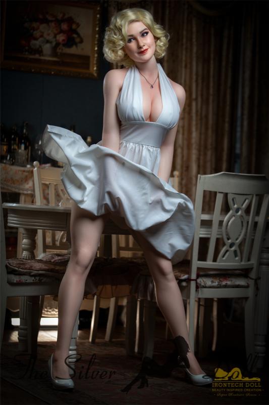 Carmel in a white dress