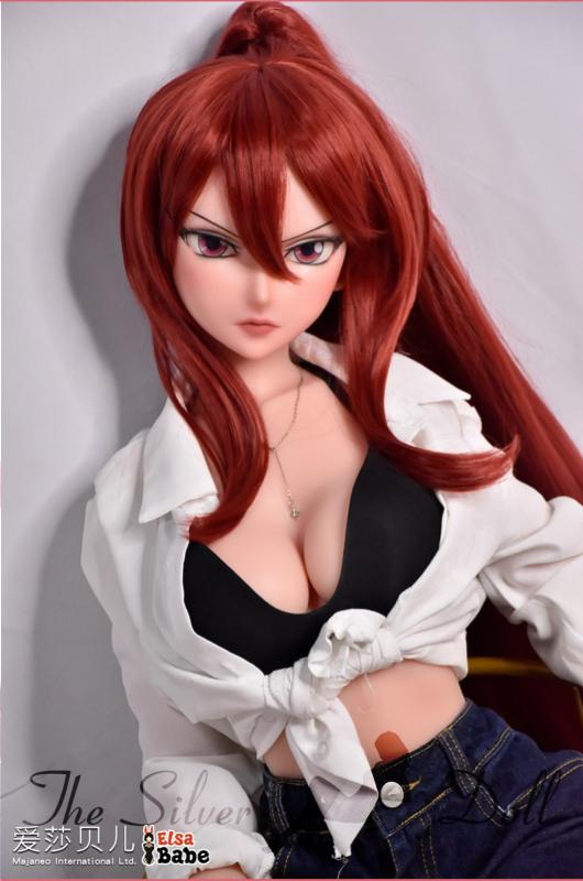 Miyazawa Ayumi with long red hair