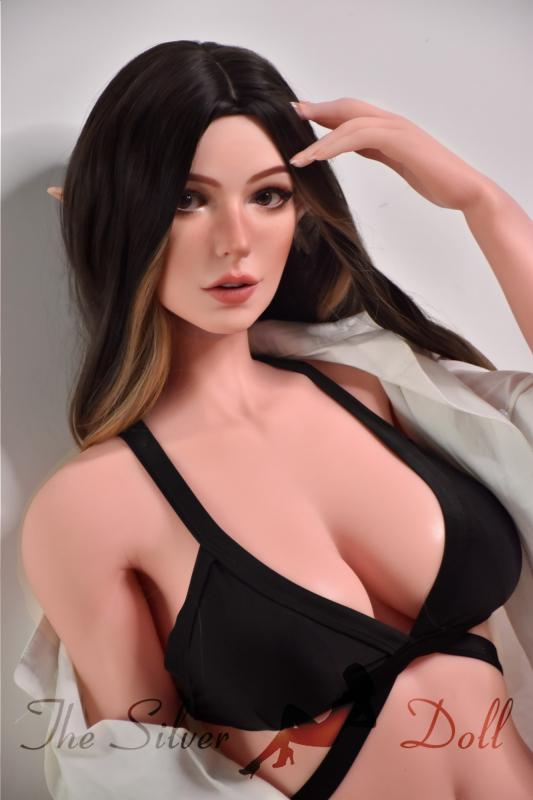 Molly Red Wolf in black underwear