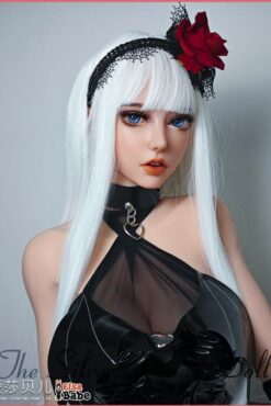 Wild Rose with long white hair