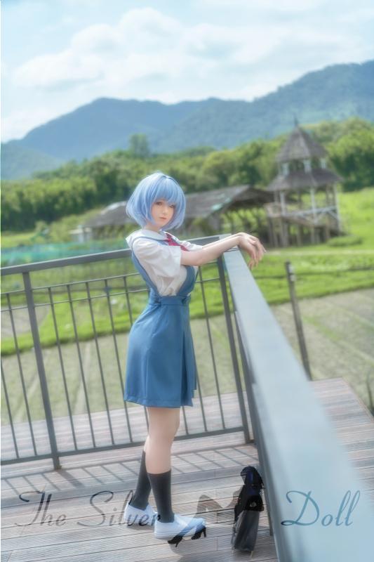 Rei in blue dress