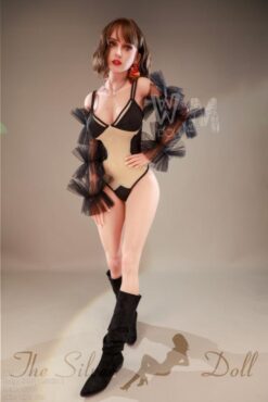 Heaven in yellow and black leotard