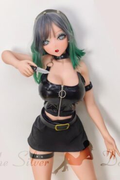 Sakura Tsubasa with knives