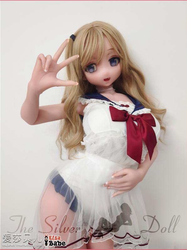 Haneda Nanako with long blond hair