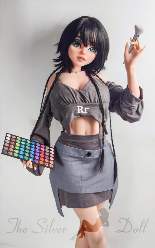 Chloe with the makeup palette