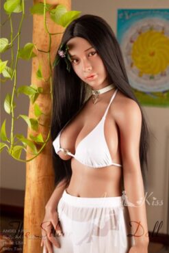 Violette in white summer wear