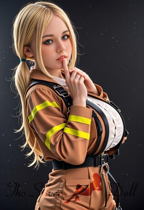 Betty en traje de bombero