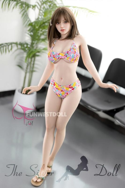 Lily in colorful bikini