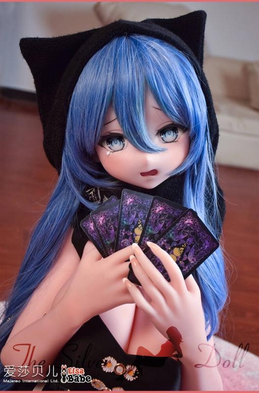 Shimizu Minto con el pelo azul