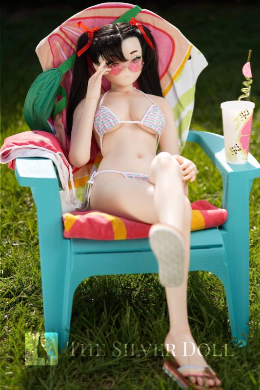 Mary relaxes in the garden