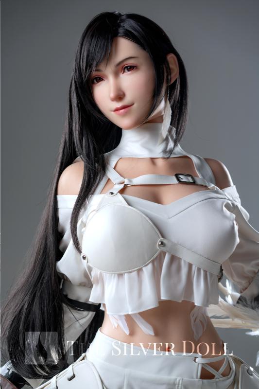 TifaSmile in white dress