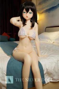 Koharu morena en lenceria blanca