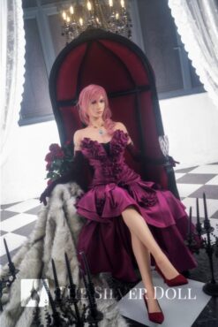 Lightning in purple dress