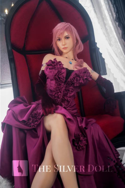 Lightning in purple dress