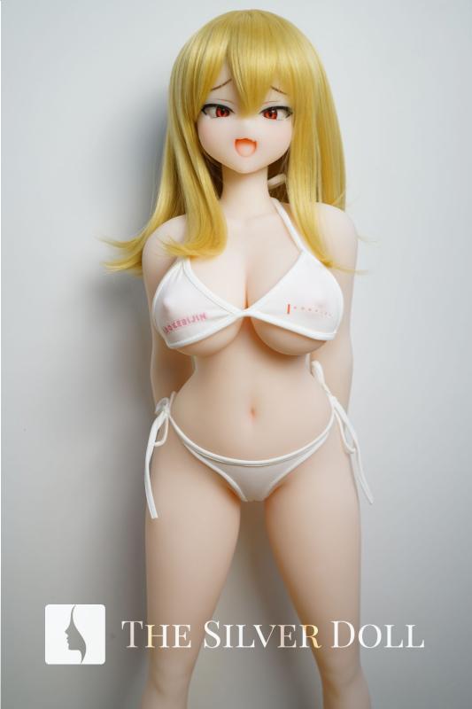 Akari blonde in white bikini