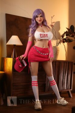 Milla with purple hair