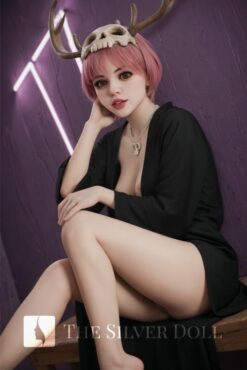 Karina in black dress