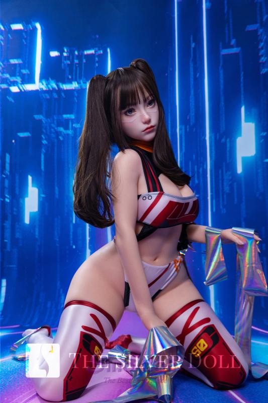 Linzi brunette with pigtails