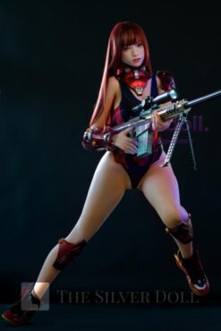 Linqiu con un rifle de asalto