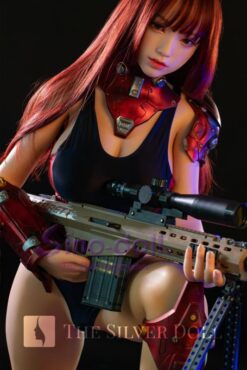 Linqiu con un rifle de asalto