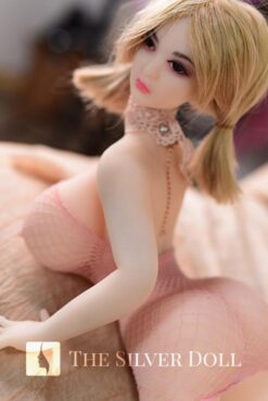 Tori in large mesh lingerie