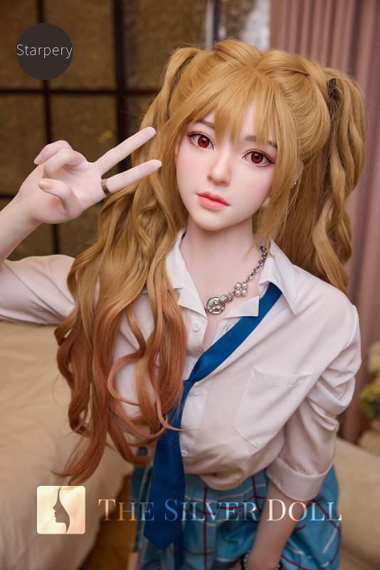 Eva in school uniform