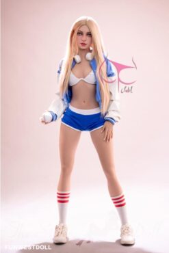 IN STOCK (USA) – FunWest Doll 159cm (5'2 ft) A-cup Eudora in white and blue